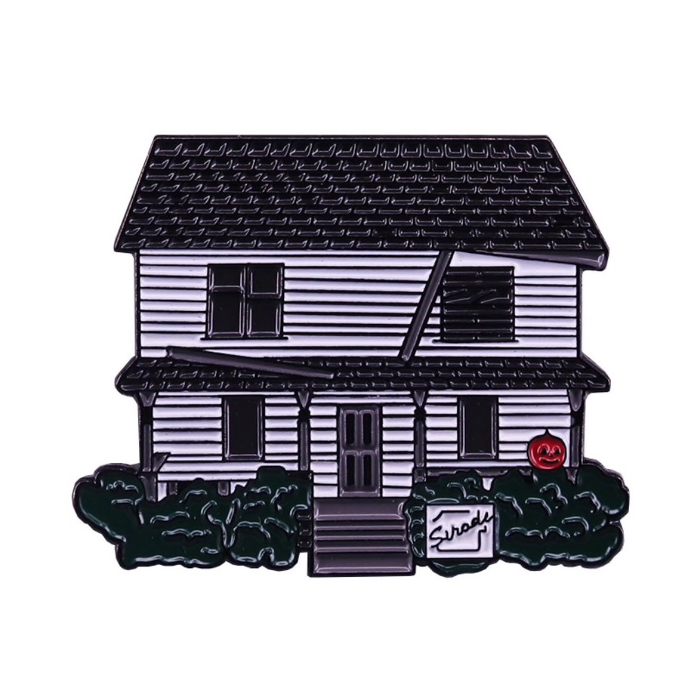 Halloween Myers House Enamel Horror Pin